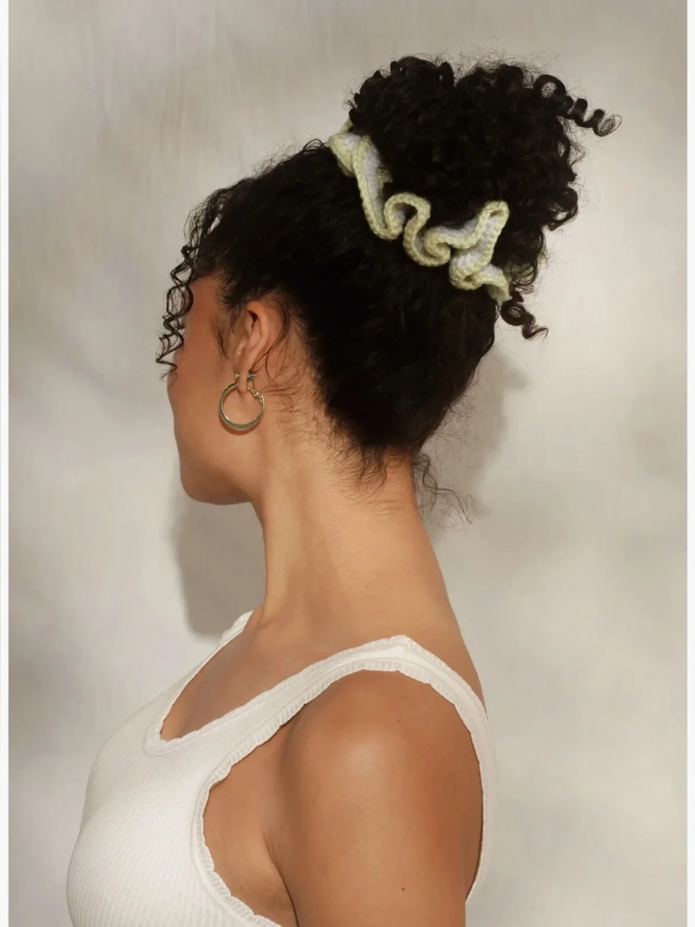 Crochet Scrunchie Kitsch NWT Color: Butter Yellow